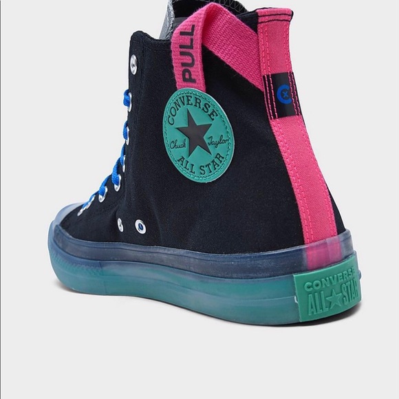 Converse CX HI Black Green/HyperPink - Picture 2 of 6